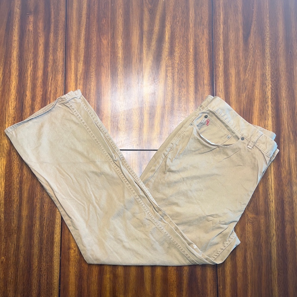 Polo Ralph Lauren 650 Straight Jeans Mens 38x30 Khaki Denim Pants